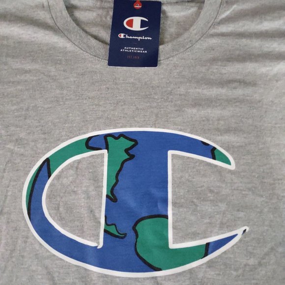 CHAMPION  MEN'S T-SHIRT SIZE XL GREY - Picture 4 of 8